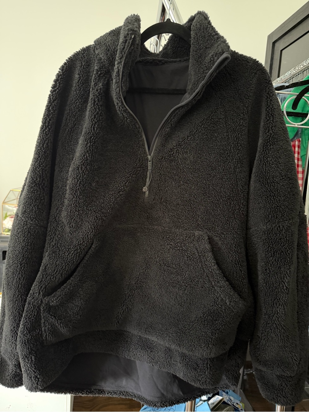 Lululemon Scuba Oversized Fleece Funnel-Neck Half-Zip Black XL/XXL